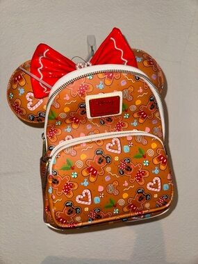 CHRISTMAS GINGERBREAD DISNEY LOUNGEFLY WITH EARS